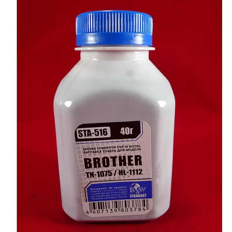 Тонер Brother HL-1112/1110 (TN-1075/1070/1060/1050/1040 (фл. 40г) Black&White Standart