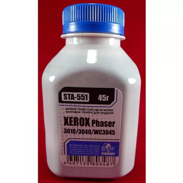 Тонер XEROX Phaser 3010/3040/WC3045 (фл. 45г) Black&White