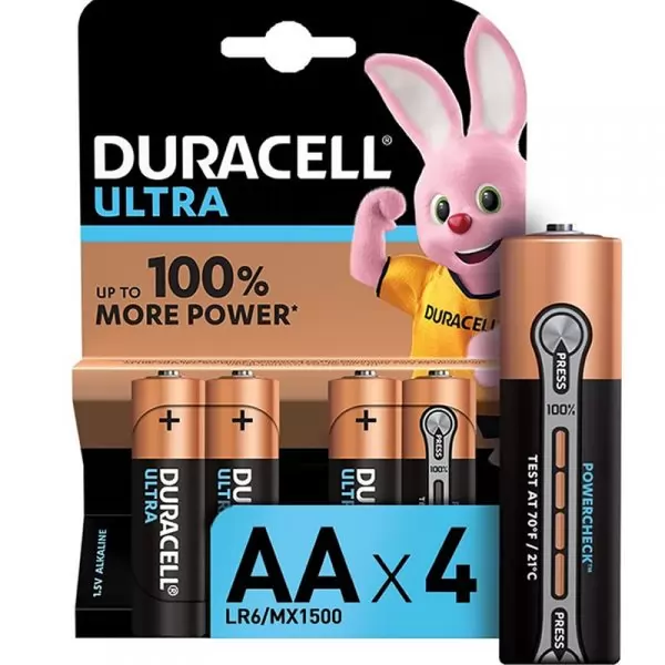 Батарейка Duracell LR06/4BL ULTRA POWER
