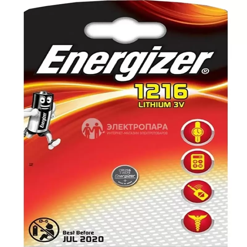 Элемент питания Energizer CR1216/1BL