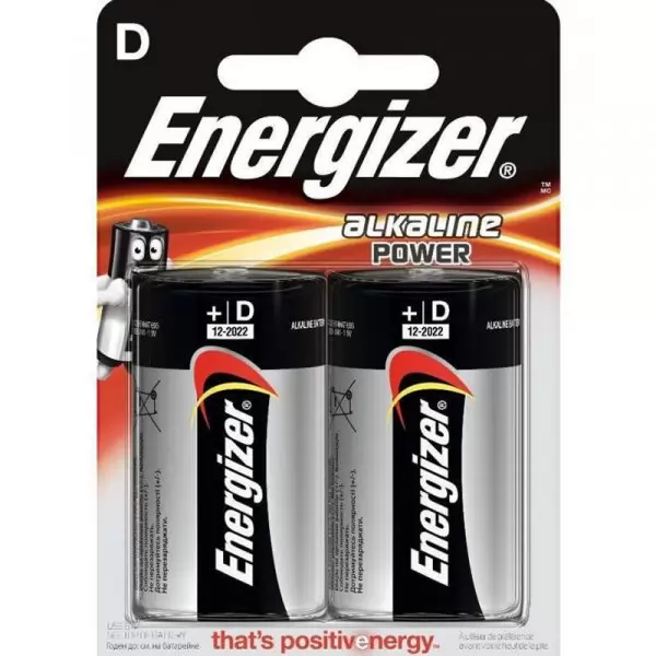 Батарейка Energizer LR20/2BL Alkaline Power