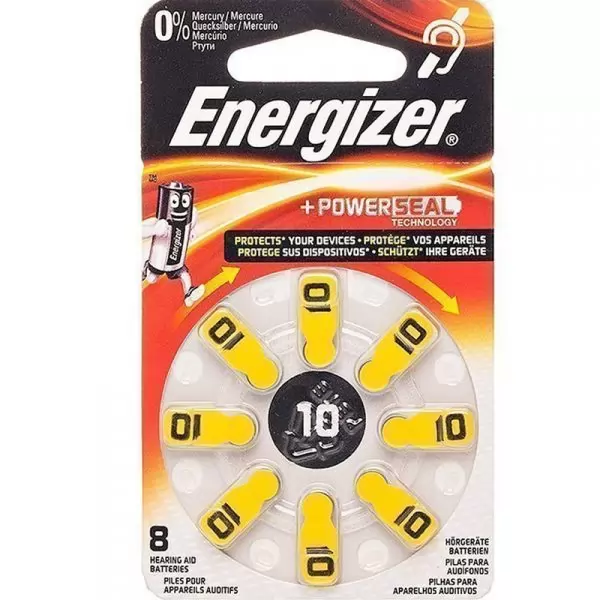 Элемент питания Energizer ZA10/8BL PR70