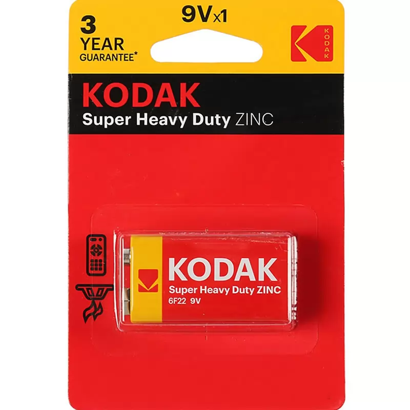 Батарейка KODAK 6F22/1BL Super Heavy Duty