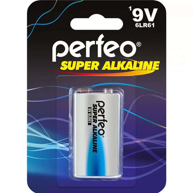 Батарейка Perfeo 6LR61/1BL Super Alkaline