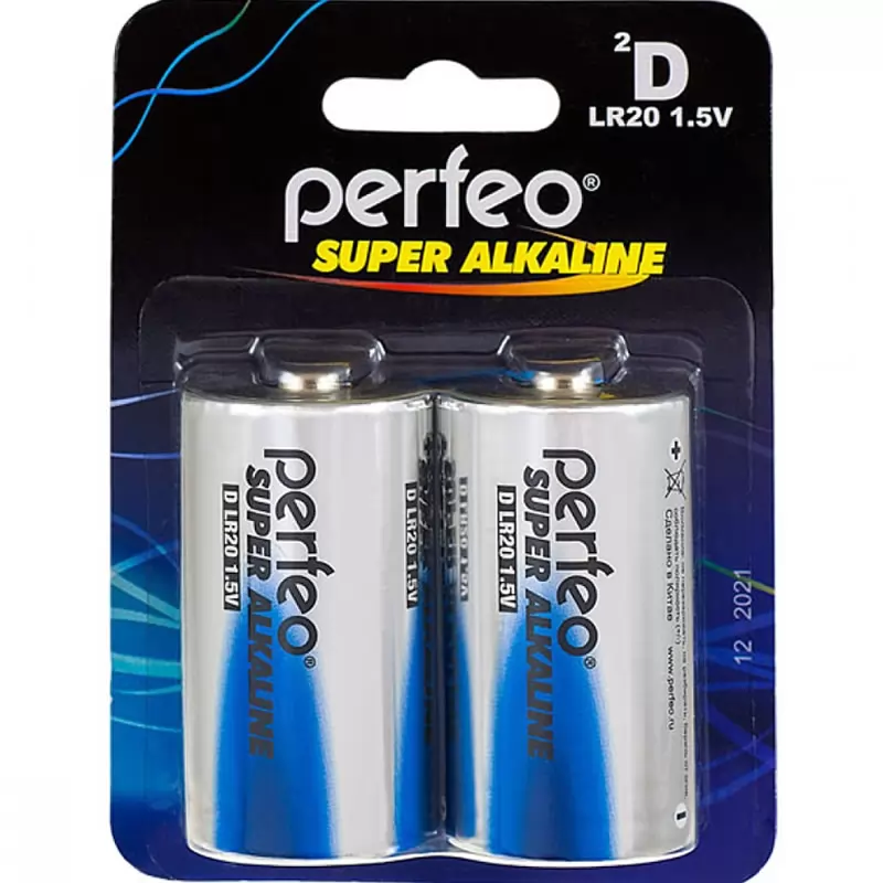 Батарейка Perfeo LR20/2BL Super Alkaline