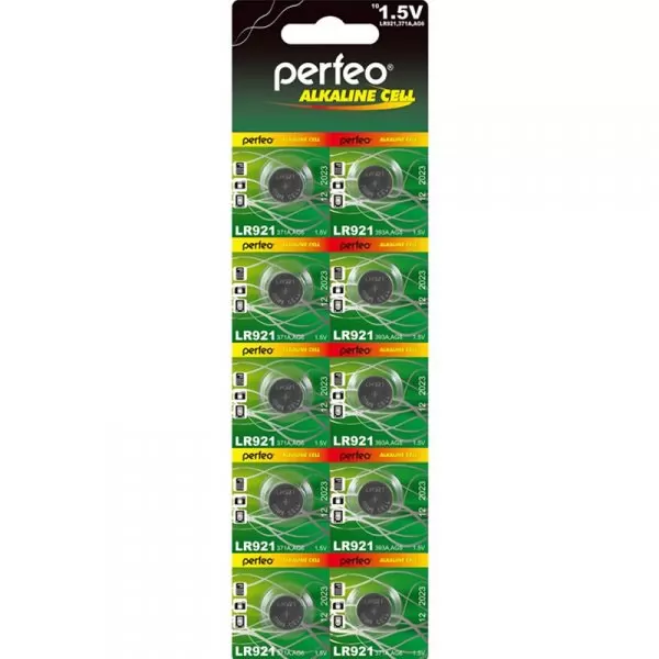 Элемент питания Perfeo LR921/10BL Alkaline Cell 371A AG6