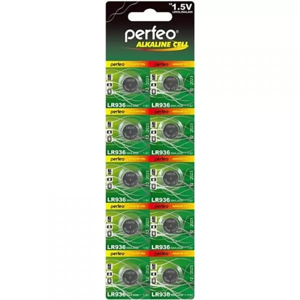 Элемент питания Perfeo LR936/10BL Alkaline Cell 394A AG9