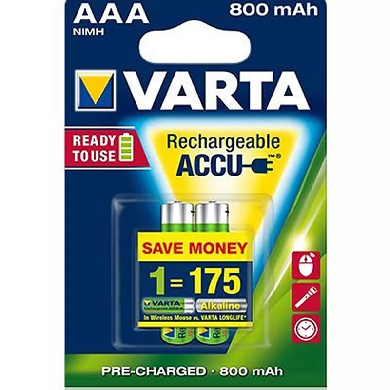 Аккумулятор VARTA AAA800mAh/2BL