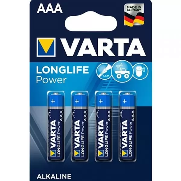 Батарейка VARTA LR03/4BL LONGLIFE POWER 4903 (HIGH ENERGY)