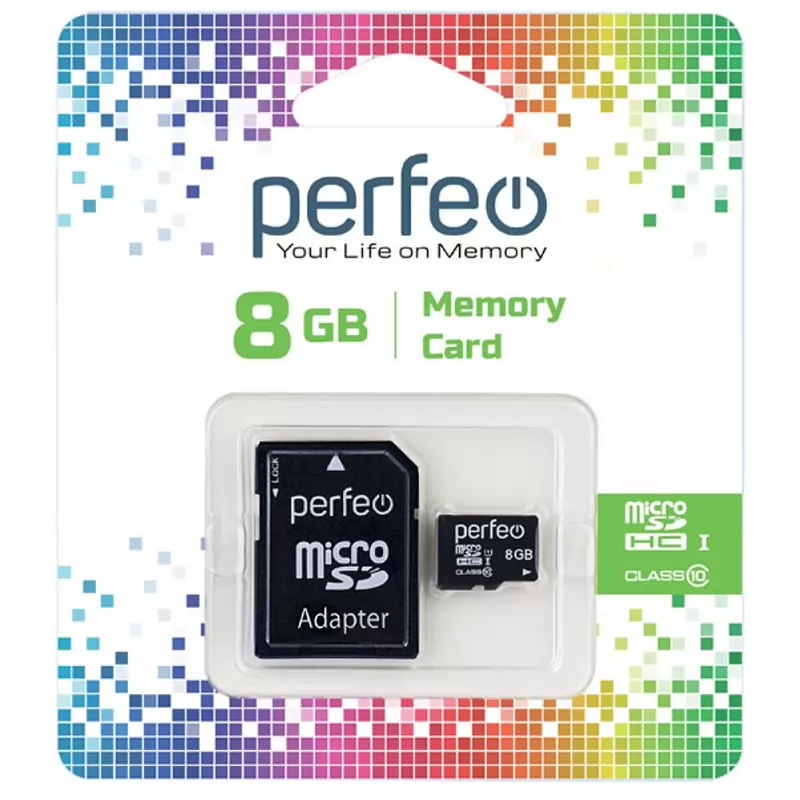 Карта памяти Perfeo microSD 8GB High-Capacity (Class 10)