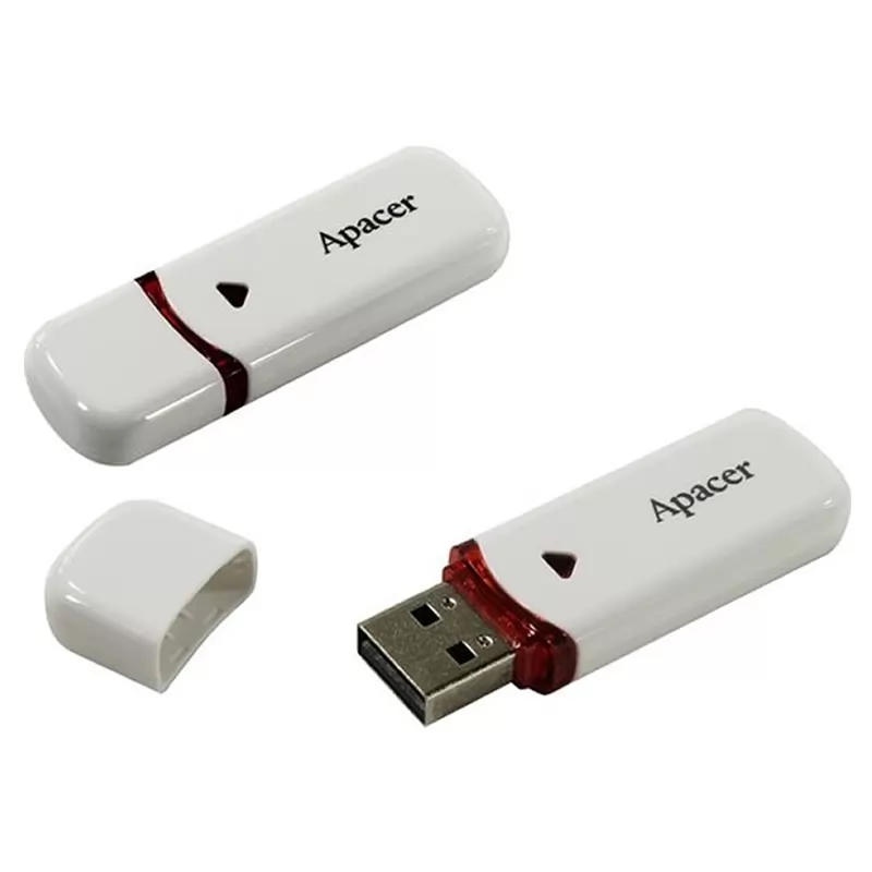 Флеш Накопитель (64GB) Apacer AH333 (USB 2.0) White Накопитель Apacer USB 64GB AH333 White