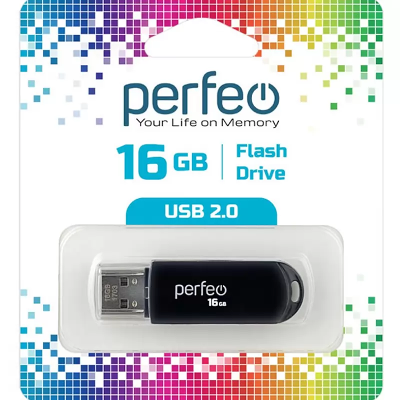 Накопитель Perfeo USB 16GB C03 Black
