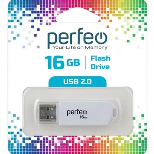 Накопитель Perfeo USB 16GB C03 White