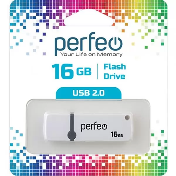 Накопитель Perfeo USB 16GB C07 White