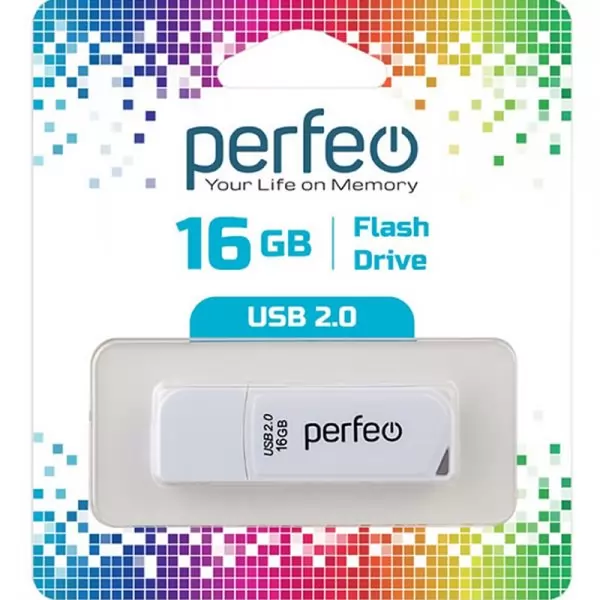 Накопитель Perfeo USB 16GB C10 White