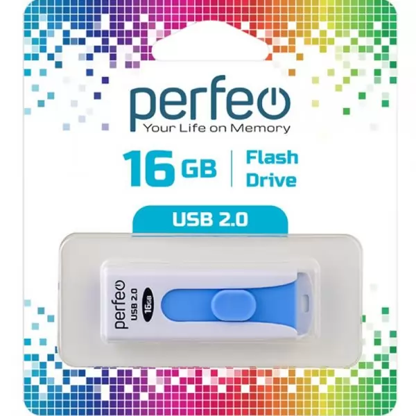 Накопитель Perfeo USB 16GB S01 White