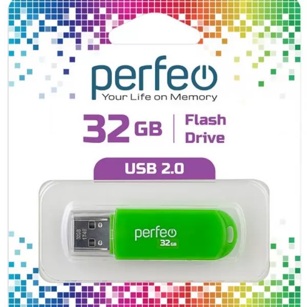 Накопитель Perfeo USB 2.0 32GB C03 Green