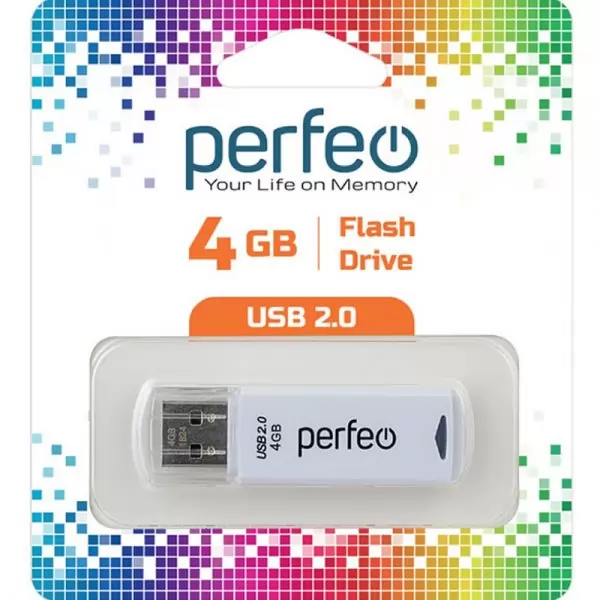 Накопитель Perfeo USB 4GB C06 White