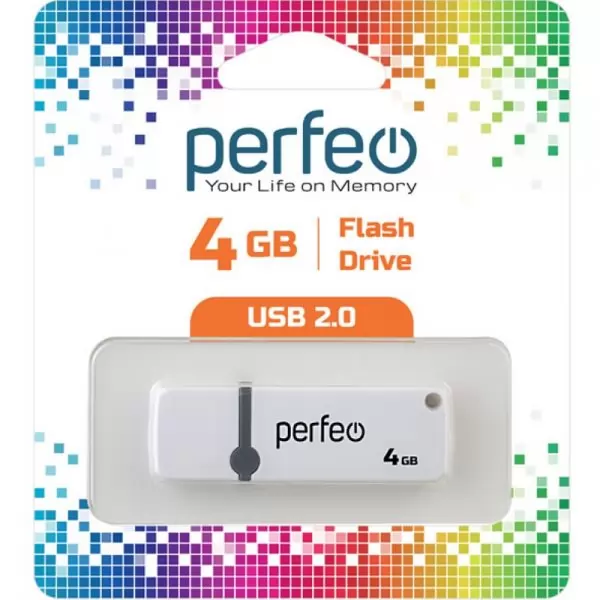 Накопитель Perfeo USB 4GB C07 White