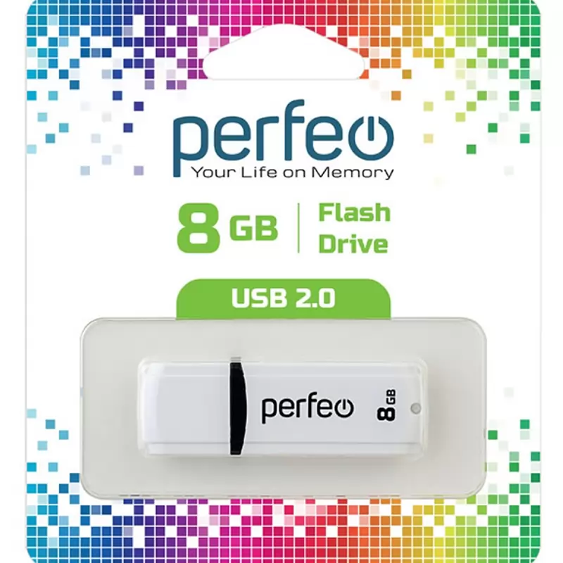 Накопитель Perfeo USB 8GB C02 White
