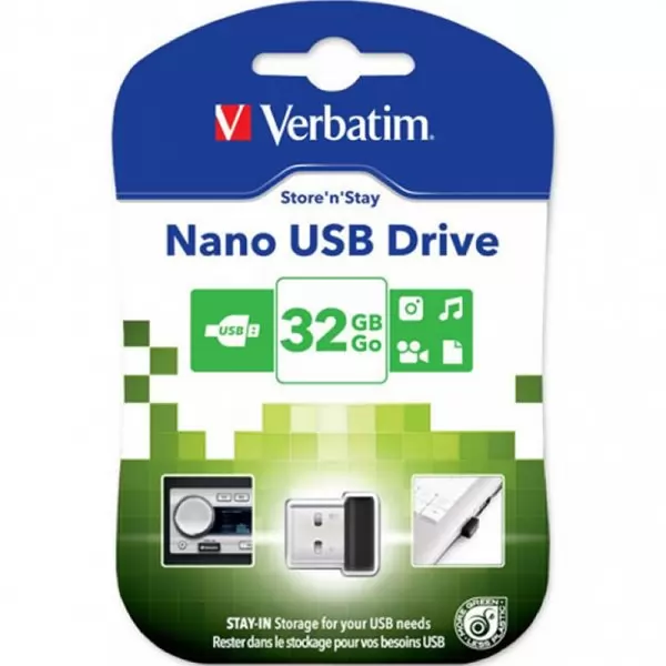 Накопитель Verbatim USB 32GB Store N Stay NANO