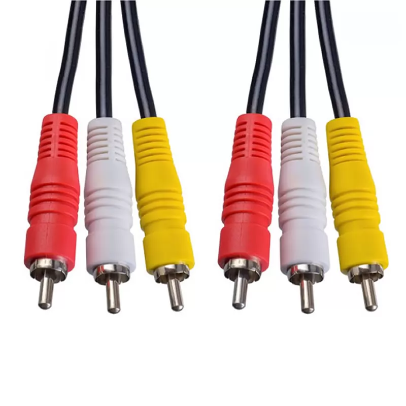 Аудио/видео кабель 3 RCA  3 RCA PERFEO, длина 3 м.