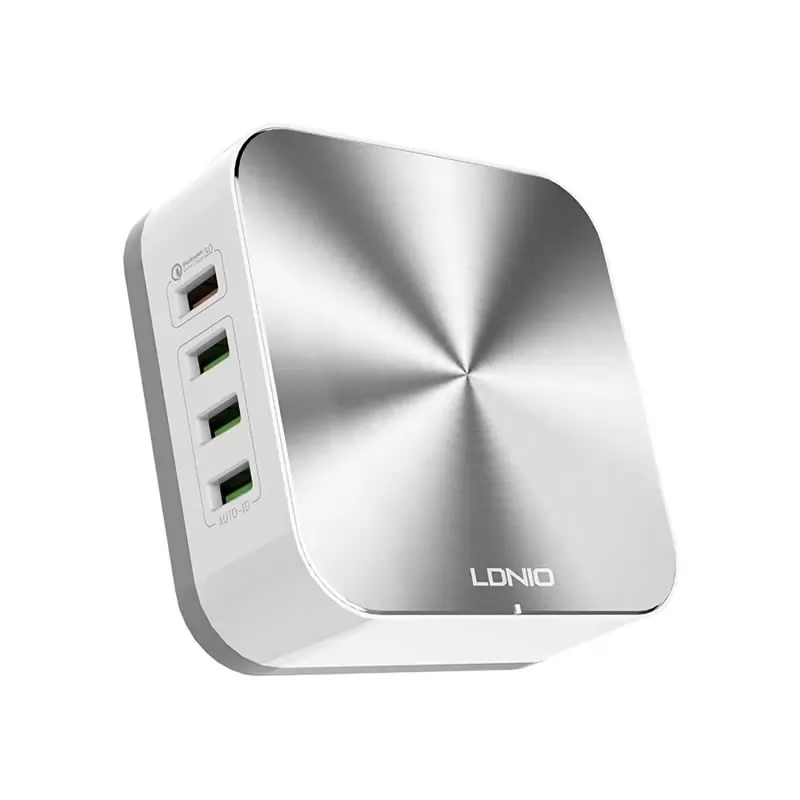 Зарядка сетевая LDNIO A8101 (на 8 USB портов/ QC 3.0/ Выход: 5V_9V_12V, 50W) White&Gray