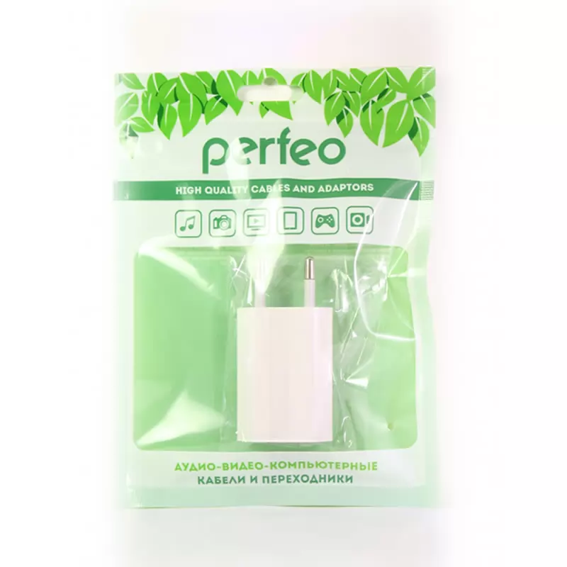 Зарядка сетевая PERFEO I4605 (USB, 1А,)