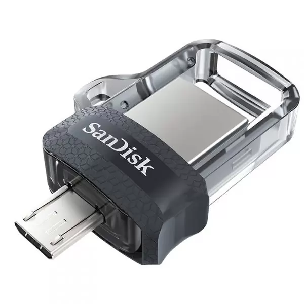 Накопитель Sandisk 16GB USB 3.0/micro3.0, Ultra Android Dual Drive OTG, Black