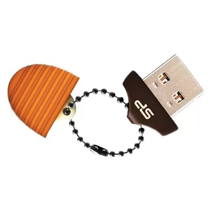 Накопитель Silicon Power USB 2.0 16GB Touch T30, коричневый