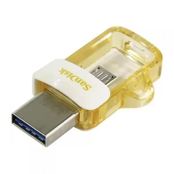 Накопитель Sandisk USB 3.0 32GB Ultra Android Dual Drive OTG, White-Gold