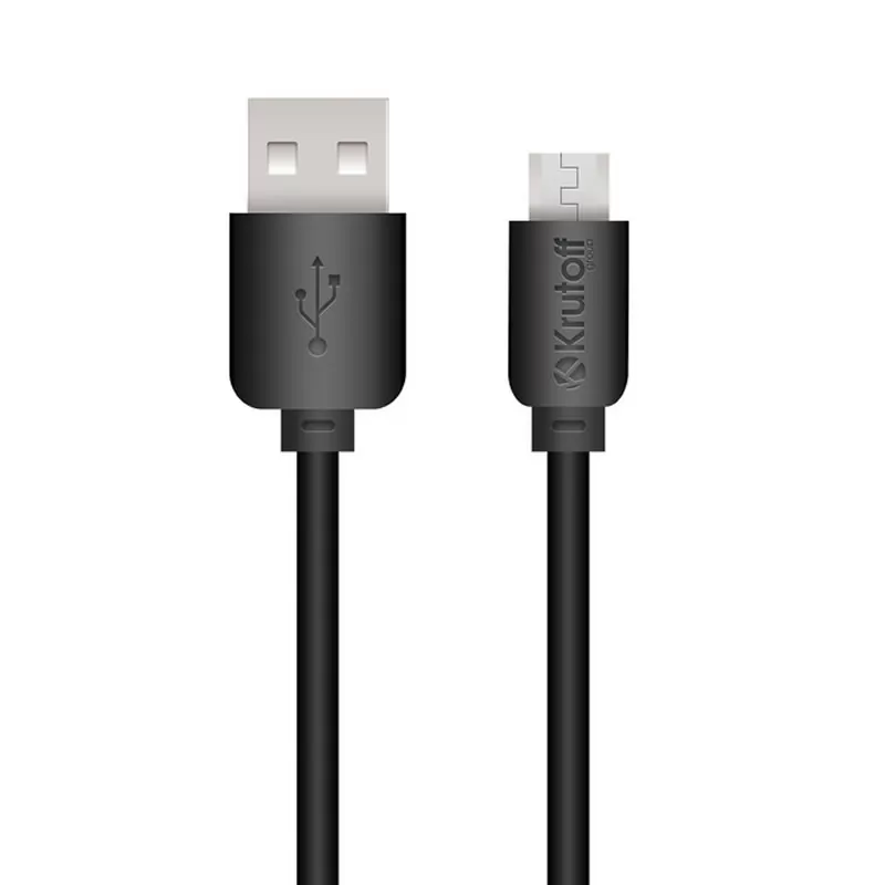Кабель USB A(m)-->Micro B(m) Krutoff Classic ( черный) L=1m