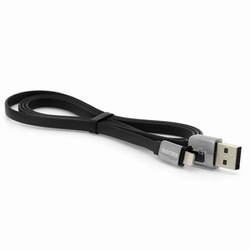 Кабель USB A(m)-->Lightning(m) REMAX Kingkong (double-sided USB) (black) L=1m