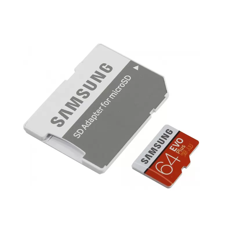 Карта памяти Samsung EVO Plus MicroSDHC 64GB (Class10 UHS-I)
