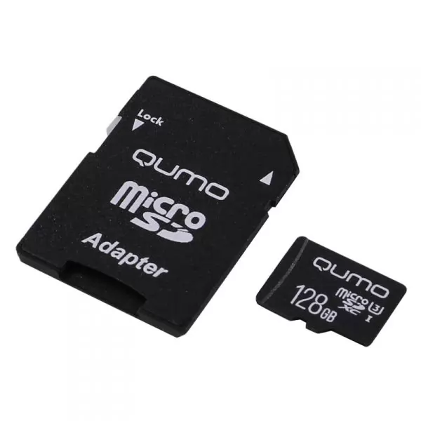 Карта памяти QUMO MicroSDXC 128 GB (90/70 МБ/с UHS-I U3, Pro seria)