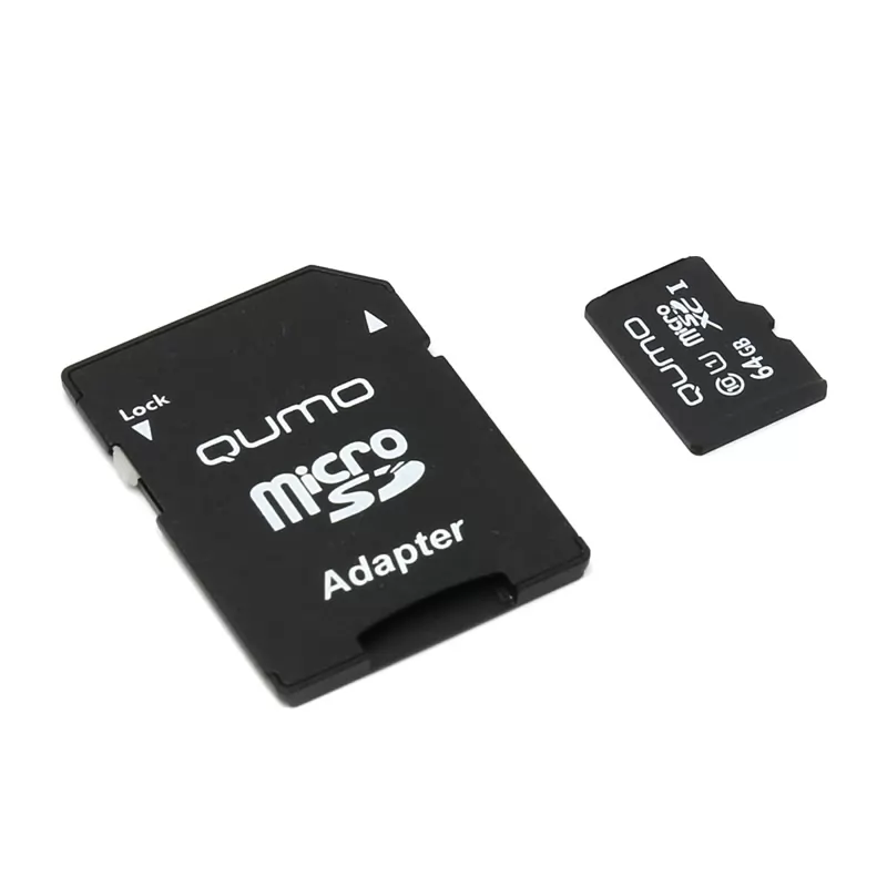 Карта памяти QUMO MicroSDXC 64GB UHS-1