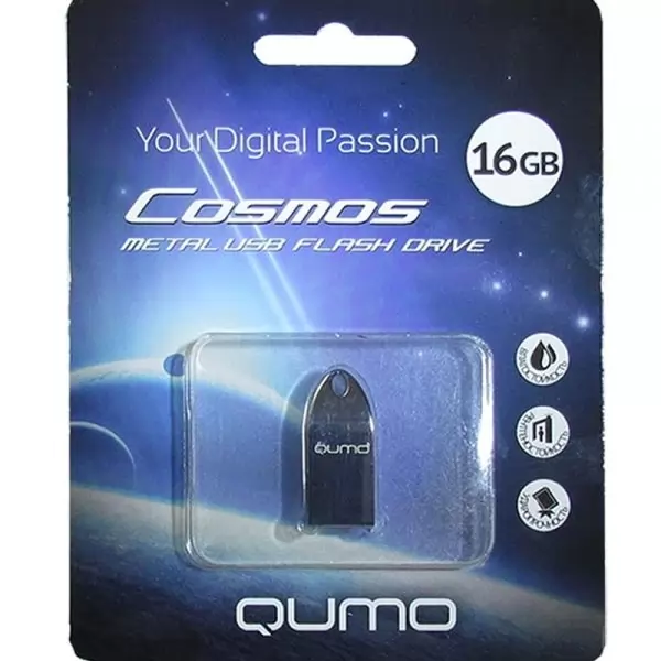 Накопитель QUMO 16GB USB 2.0 Cosmos Dark