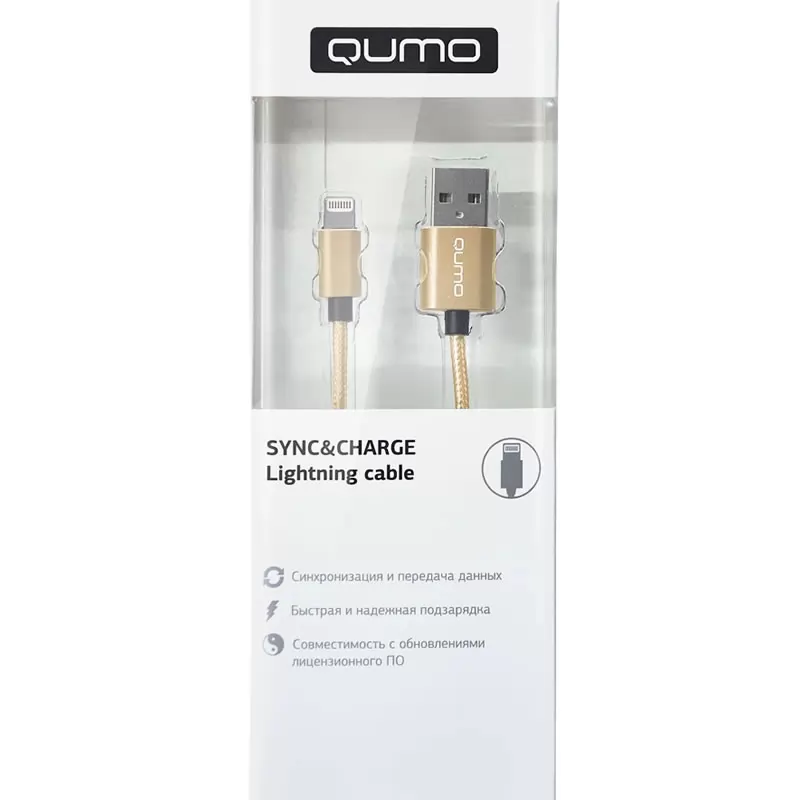 Кабель USB A(m)-->Lightning(m) QUMO C48, (MFI, 8 pin), (L=1m) Кабель USB A(m)-->Lightning(m) QUMO C48, (MFI, 8 pin), (L=1m)