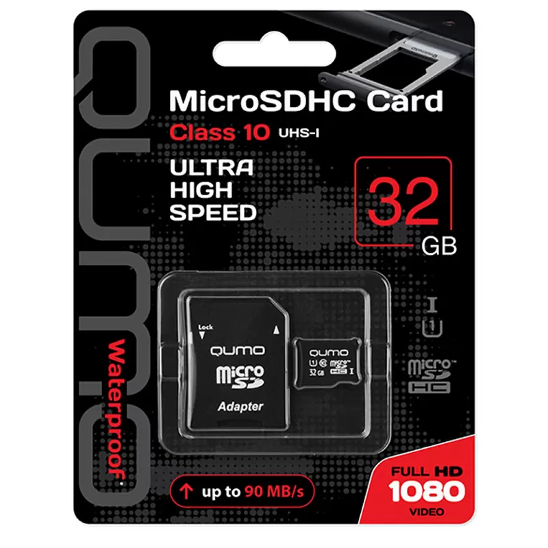 Карта памяти QUMO MicroSDHC 32GB (Сlass 10 UHS-I)