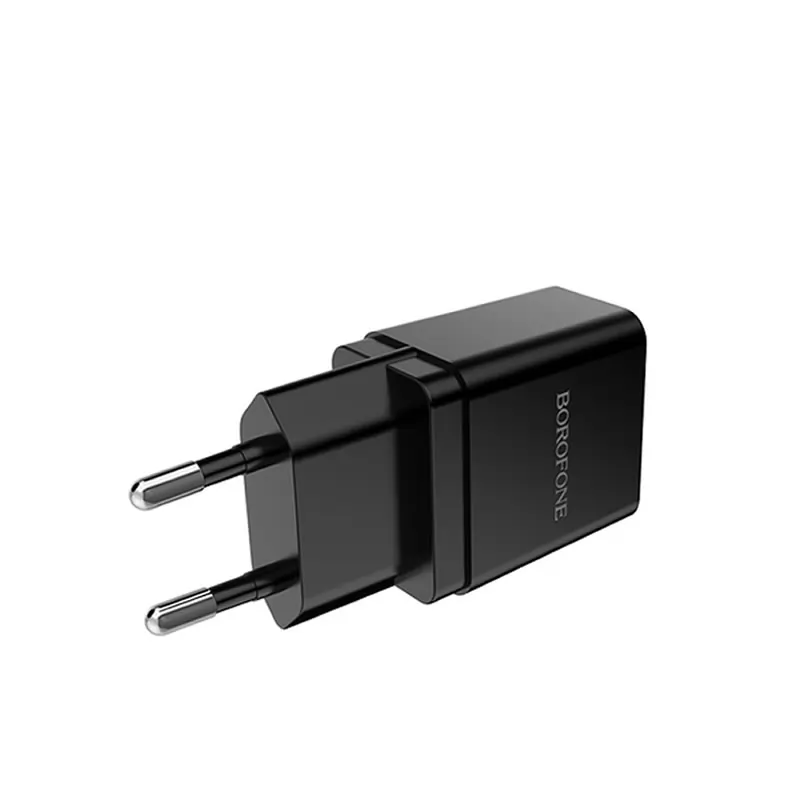 Зарядка сетевая Borofone BA19A (1USB, 1A) черная Зарядка сетевая Borofone BA19A (1USB, 1A) черная