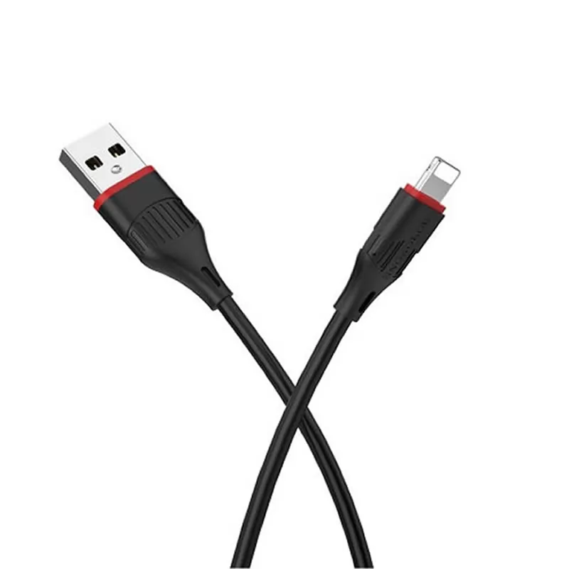 Кабель USB A(m)-->Lightning(m) Borofone BX17 (черный) L=1m Кабель USB A(m)-->Lightning(m) Borofone BX17 (черный) L=1m