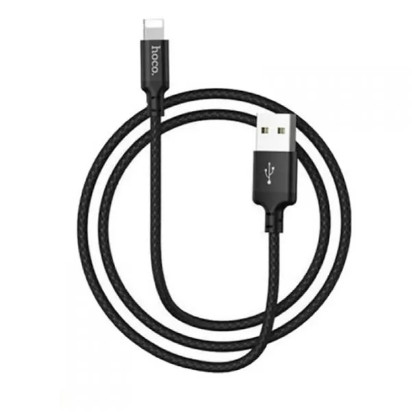 Кабель USB A(m)-->Lightning(m) Hoco X14 (черный) L=1m