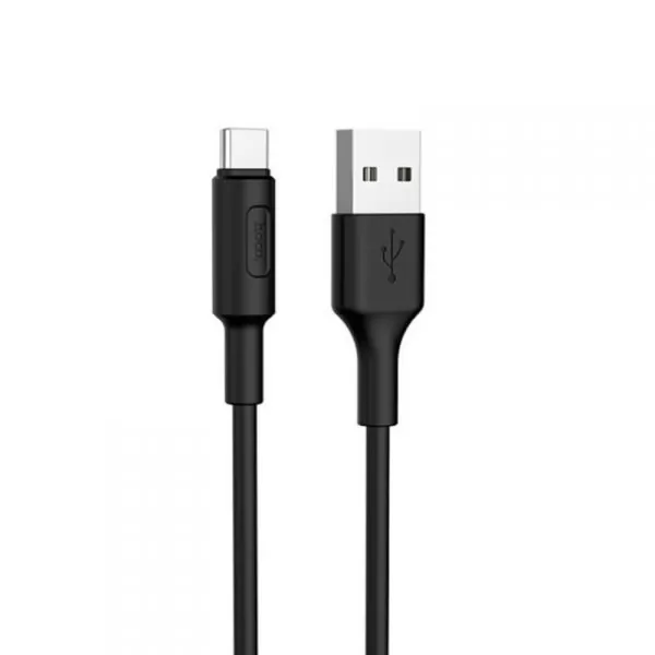 Кабель USB A(m)-->Micro B(m) Hoco X25 Soarer (черный) L=1m