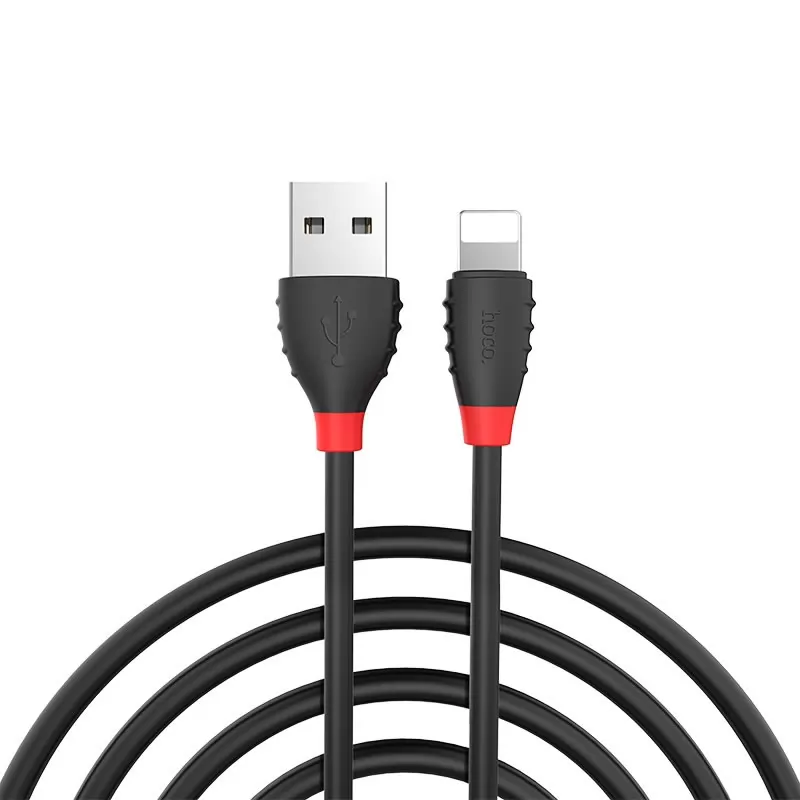 Кабель USB A(m)-->Lightning(m) Hoco X27 Excellent (черный) L=1,2m