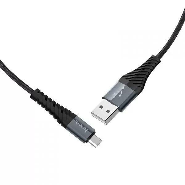 Кабель USB A(m)-->Micro B(m) Hoco X38 (черный) L=1m