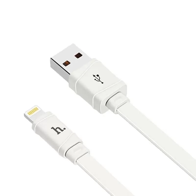 Кабель USB A(m)-->Lightning(m) Hoco X5 Bamboo (белый) L=1m