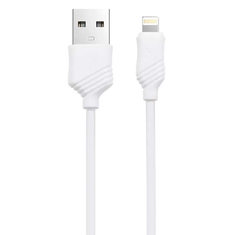 Кабель USB A(m)-->Lightning(m) Hoco X6 Khaki (белый) L=1m