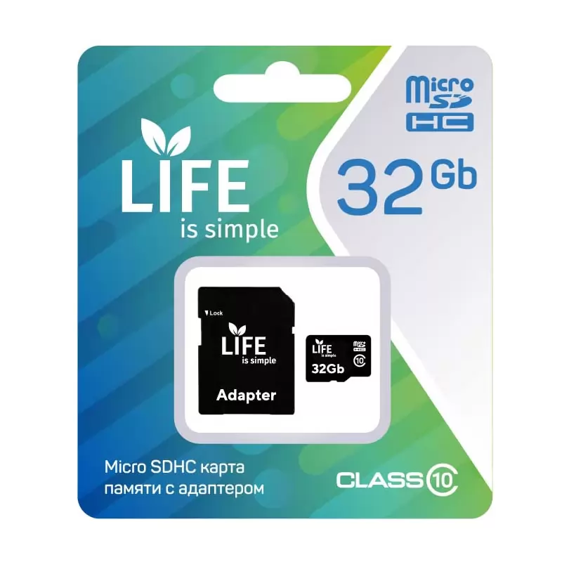 Карта памяти LIFE MicroSDHC 32GB (Сlass 10)