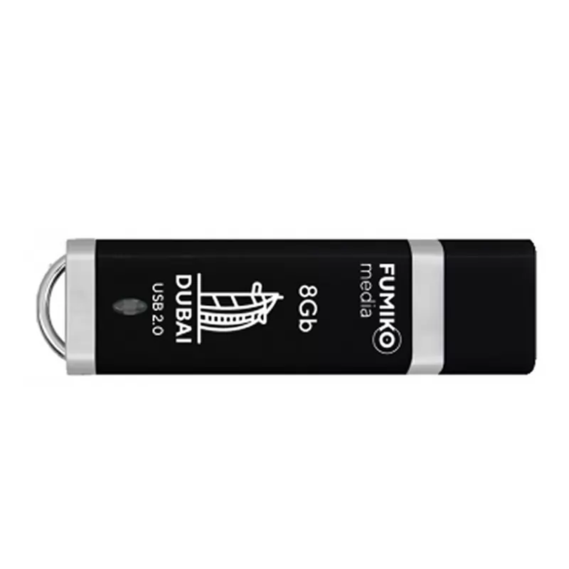 Накопитель FUMIKO 8GB USB 2.0 DUBAI Black