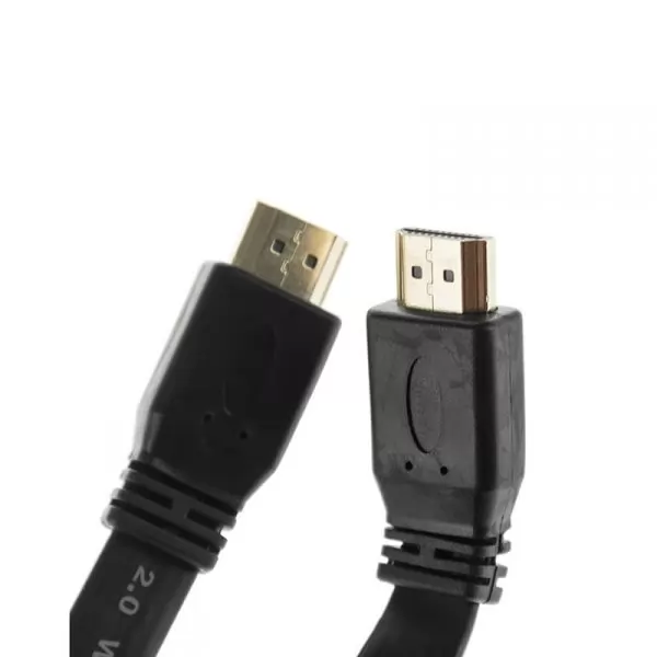 Кабель HDMI(m) - HDMI(m) Jet.A JA-HD10 плоский (v. 2.0 с поддержкой 3D, Ultra HD 4К/Ethernet) 1.5 м